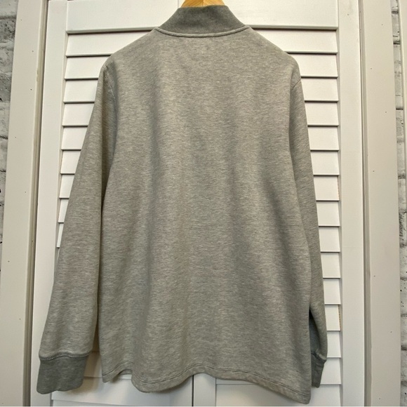 𝅺OLD Navy Heather grey long sleeve 1/4 zip shirt - Picture 3 of 9